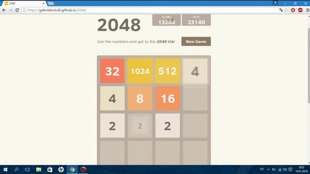 Как выиграть в 2048 / How to play 2048 смотреть онлайн