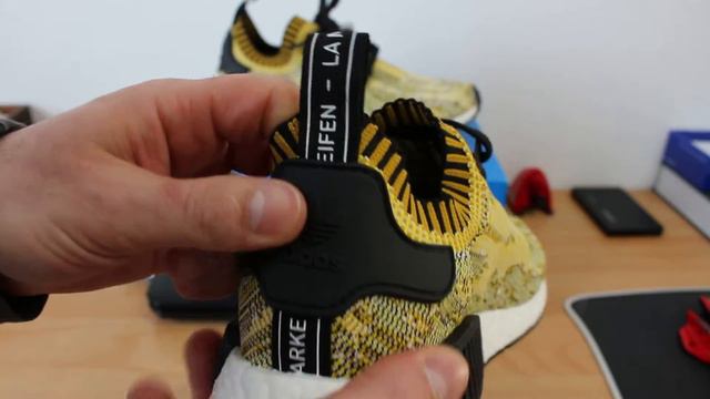 Salamander in shoes Adidas NMD Primeknit Camo Gold Glitch Oreo Unboxing and Review смотреть онлайн