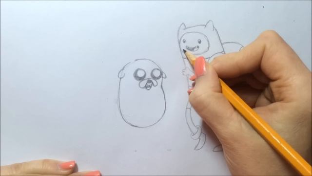 Как нарисовать Финна и Джейка из Время Приключений. How to draw Finn and Jake from Adventure Times смотреть онлайн