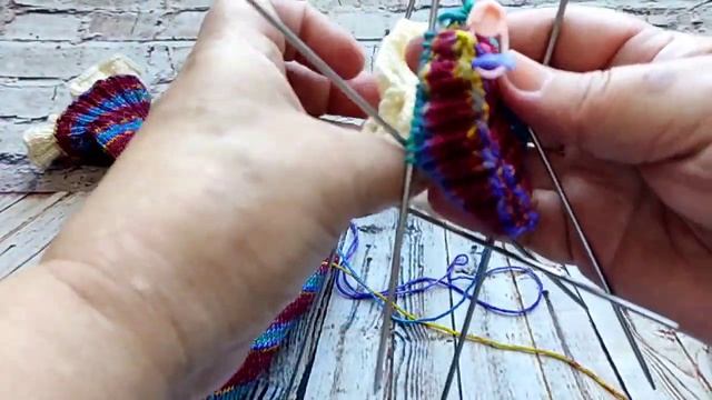 Как связать рюшу у носков,мк,#вязание на спицах#молодой_блогер#вязание# смотреть онлайн