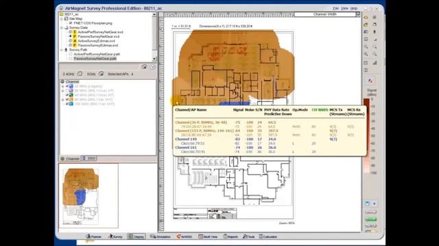 Развертывание и радиообследование WiFi - сетей 802.11 АС с помощью AirMagnet Survey PRO (NETSCOUT) смотреть онлайн