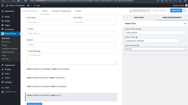 WP Fluent Form UTM Tracking with HandL UTM Grabber/Tracker for WordPress website смотреть онлайн
