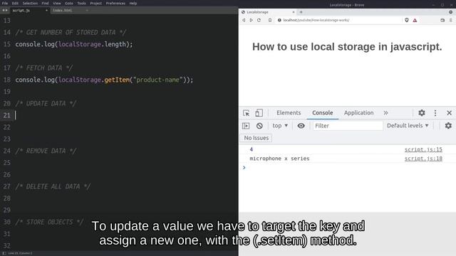 How to use local storage in javascript | set, get, remove data from local storage. смотреть онлайн