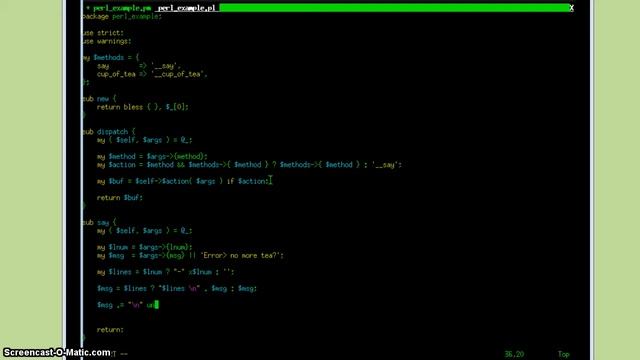 Perl basics. Single method dispatch смотреть онлайн