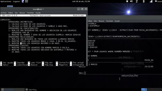 Operadores SQL Oracle смотреть онлайн