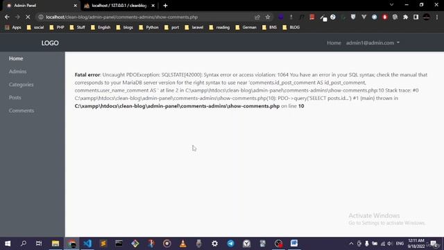 PHP PDO 1306 Changing the Comments Status смотреть онлайн