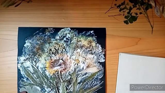 Картина из сухоцветов. Моя неудачная попытка ?. Или удачная?.... смотреть онлайн