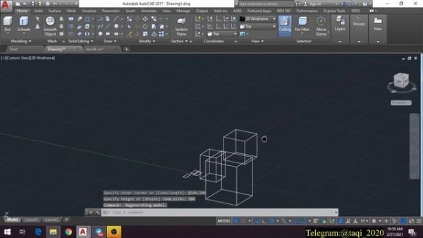 AUTOCAD 3D - 1-DARS. 3D MODELING