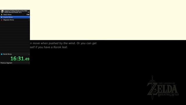 The legend of zelda: breath of the wild(Great plateau ANY% ) смотреть онлайн