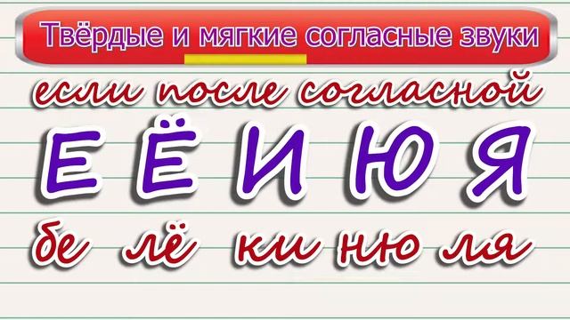 Твёрдые и мягкие согласные звуки смотреть онлайн