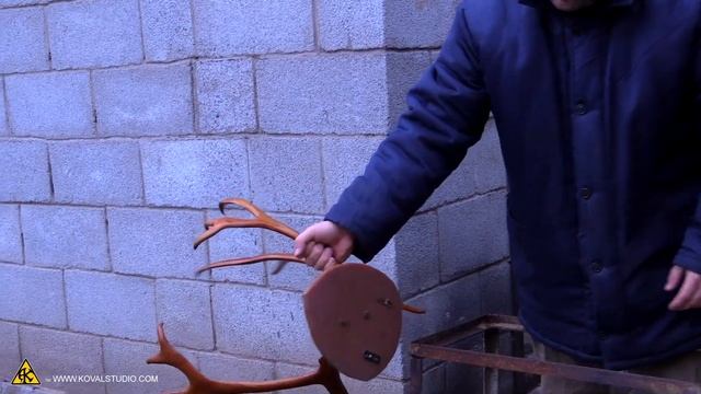 Реставрация рогов оленя, изготовление бланка смотреть онлайн