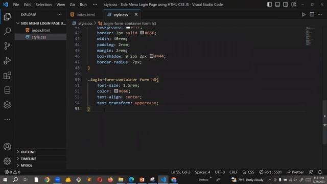 How to Make User Login Form | Slide Show User Login Form - HTML CSS & JavaScript смотреть онлайн