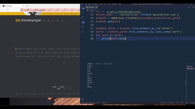 Cheat A Typing Test With Python (And Selenium) смотреть онлайн