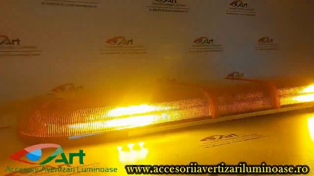 Rampa girofar LED SLB 1200mm, 16 module portocalii, carcasa portocalie смотреть онлайн
