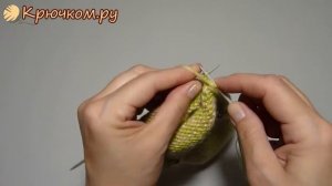 СУПЕР ПРОСТЫЕ носки на двух спицах без шва