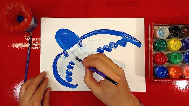 Рисуем ЛАСТОЧКУ как нарисовать птицу для детей смотреть онлайн