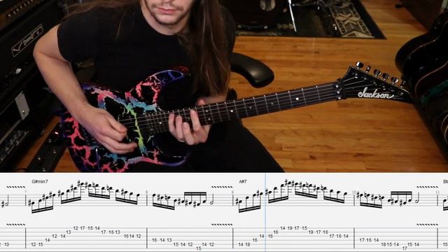 Brandon Ellis - Harmonic Minor Scale Arpeggio Exercise (Screen tab) смотреть онлайн