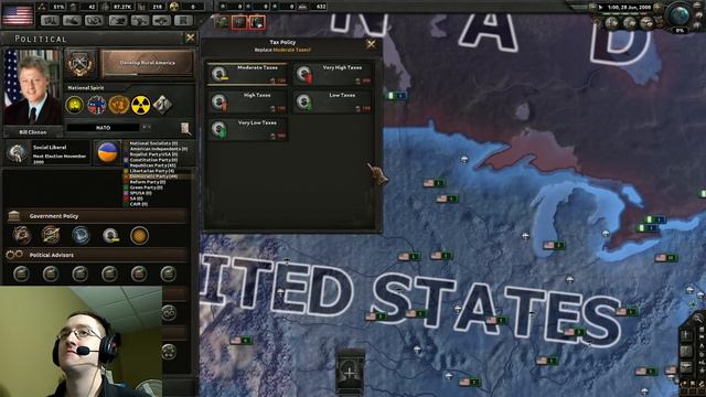 President Hester - Millennium Dawn - Hearts of Iron 4 - USA - Veteran - Episode 1 смотреть онлайн