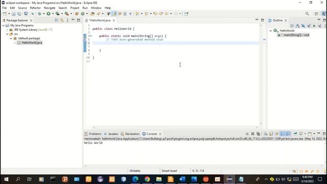 Hello World in Java - Eclipse смотреть онлайн