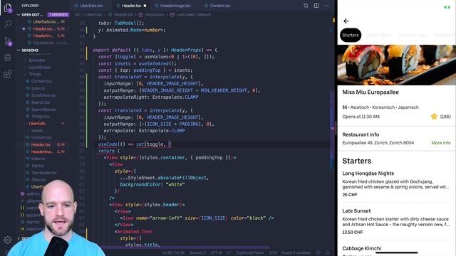 Uber Eats Sticky Header - “Can it be done in React Native?” смотреть онлайн