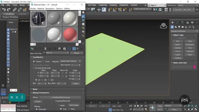 How to Add Bitmap in 3Ds Max 2021, 3Ds Max Bitmap Tutorial смотреть онлайн