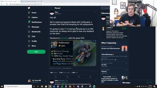 HULLBREAKER É O NOVO ITEM PARA SPLIT PUSH DENTRO DO LEAGUE OF LEGENDS смотреть онлайн