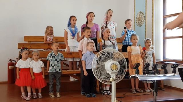 Бог есть любовь, об этом знают дети... Детский хор, 26.08.2018г. смотреть онлайн