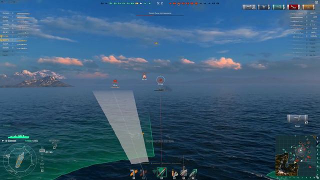 [World of Warships] Почему мне нравятся эсминцы | Clemson в действии смотреть онлайн