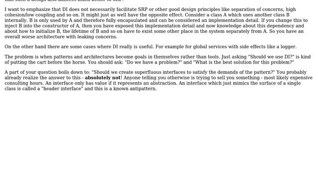 Software Engineering: Criticism and disadvantages of dependency injection (6 Solutions!!) смотреть онлайн