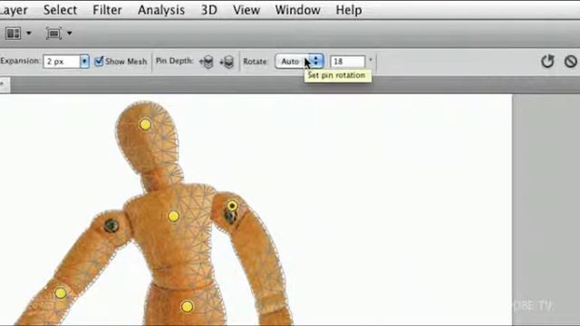 Puppet Warp Tool basics in Photoshop CS5 смотреть онлайн