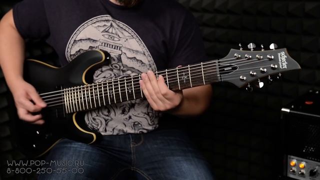 8-ми струнная электрогитара SCHECTER DEMON-8 (Играем DJENT) смотреть онлайн