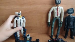 фигурки из пластилина по вселенной скибиди Туалетов