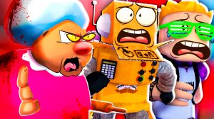 ЭТА СУМАСШЕДШАЯ БАБКА ПОЙМАЛА НАС! ПОЗЗИ И РОБЗИ ПРОТИВ ЗЛОЙ БАБКИ! ROBLOX Grandma Visit Story