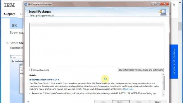 Download and install IBM Data Studio 4.1.4 on Windows