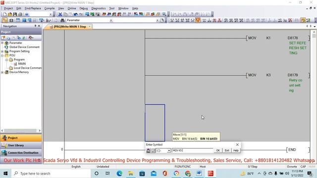 Mitsubishi Fx-Series Plc(N: N) RS-485 Network,Master To Slave Station Data communication Programmin смотреть онлайн