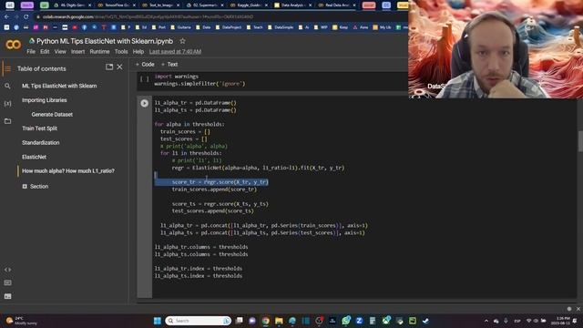 python ml tips how to use elasticnet in sklearn lasso ridge regularization together смотреть онлайн