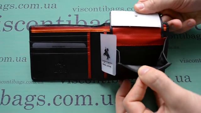 Кожаное мужское портмоне Visconti Bd10