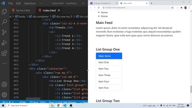 Bootstrap 5 Crash Course Tutorial #9 - List Group смотреть онлайн