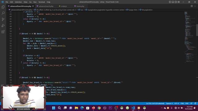 Program the advanced searching process including pagination смотреть онлайн