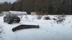 Чистка снега треугольником 1