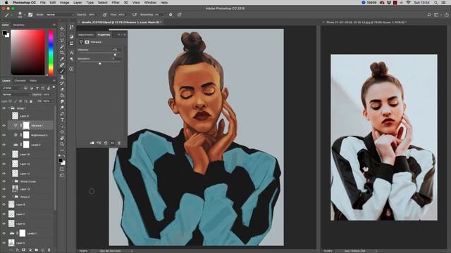 It’s a Shock to Your Soft Side - PROCESS - Photoshop CC, Wacom Cintiq, Sktchy app смотреть онлайн
