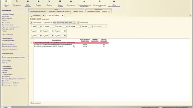 Как пользоваться отчетом XYZ