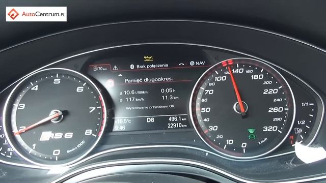 Audi RS6 Avant 4.0 V8 560 KM - pomiar spalania смотреть онлайн