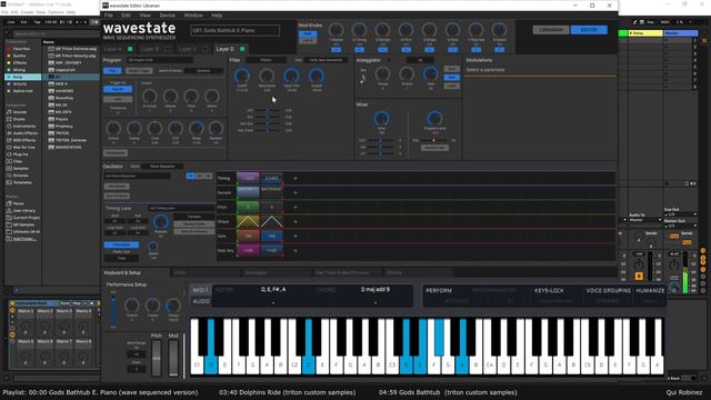 Korg Wavestate: Gods Bathtub and Dolphins Ride (custom samples) смотреть онлайн