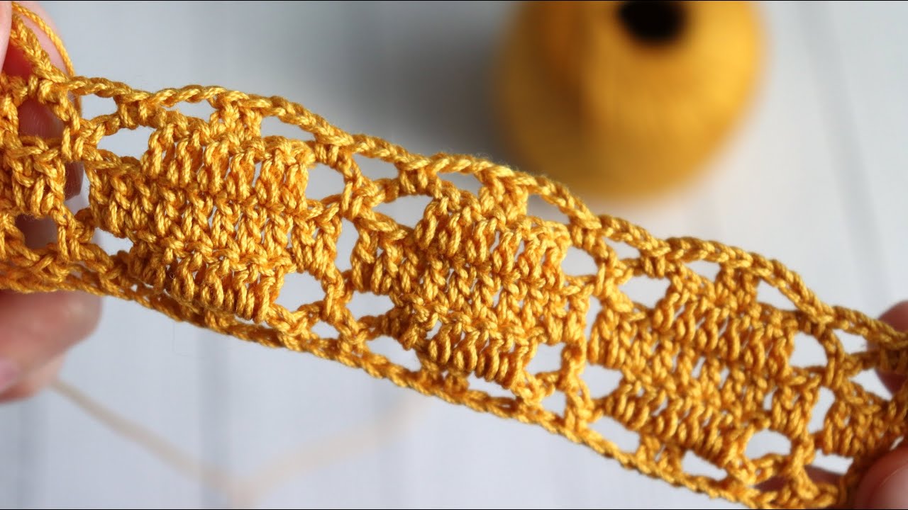 АЖУРНЫЙ узор крючком смотреть онлайн