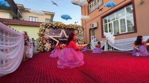 Корейский народный танец. Утренник в детском саду. Очень нежный и спокойный танец.