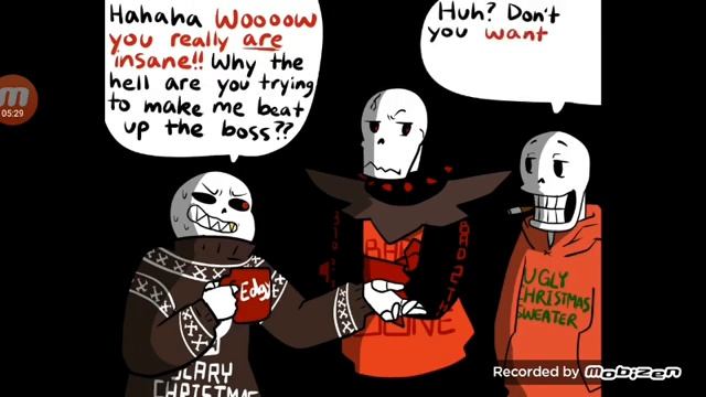 Sans and frisk react to more of au Christmas party смотреть онлайн