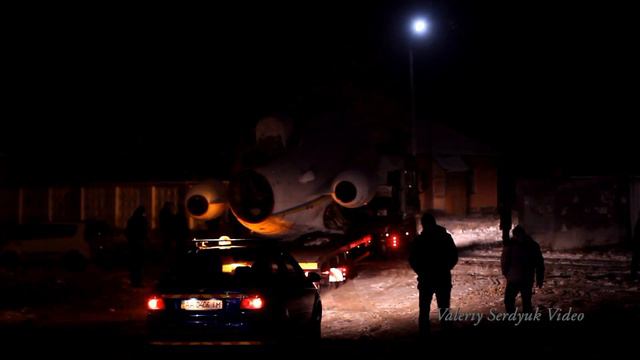 Yakovlev Yak-40 UR 87964 (cn 9830758) Ночная транспортировка в Васильков. смотреть онлайн