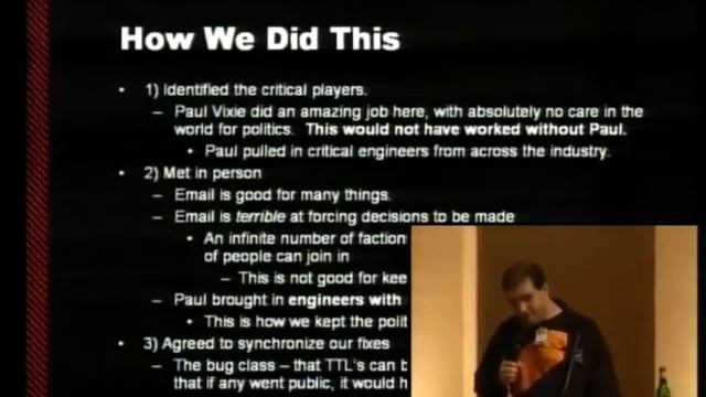 25c3: Why were we so vulnerable to the DNS vulnerability? смотреть онлайн
