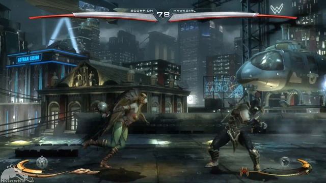 Injustice Gods Among Us - Scorpion VS Hawkgirl (Gameplay with Intro, Super, Victory Pose) [1080p] смотреть онлайн